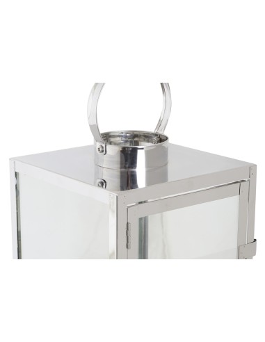 Set 2 Faroles Cubo Cromados