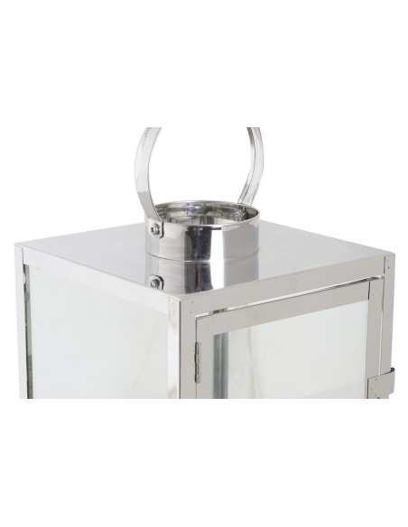 Set 2 Faroles Cubo Cromados