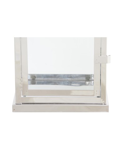 Set 2 Faroles Cubo Cromados