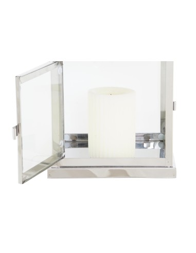 Set 2 Faroles Cubo Cromados