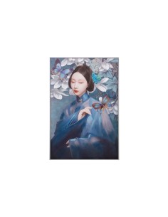 Cuadro Geisha Azul