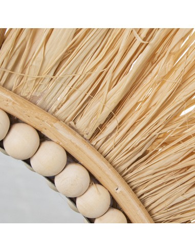 Espejo Pared Ratán Natural