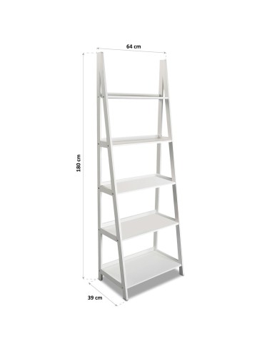 Estantería Escalera en Color Blanco