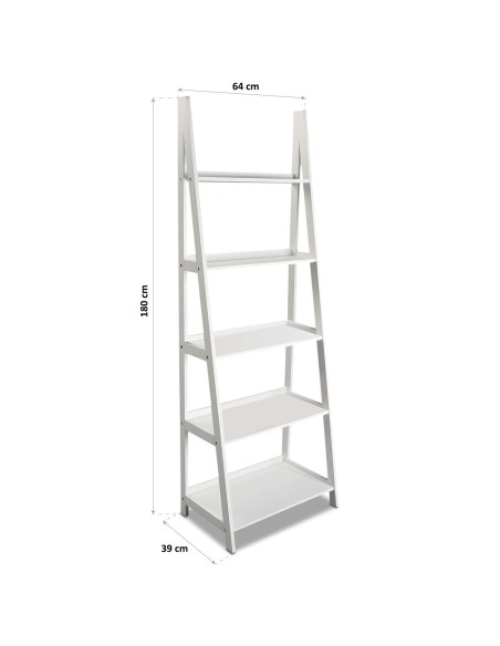 Estantería Escalera en Color Blanco