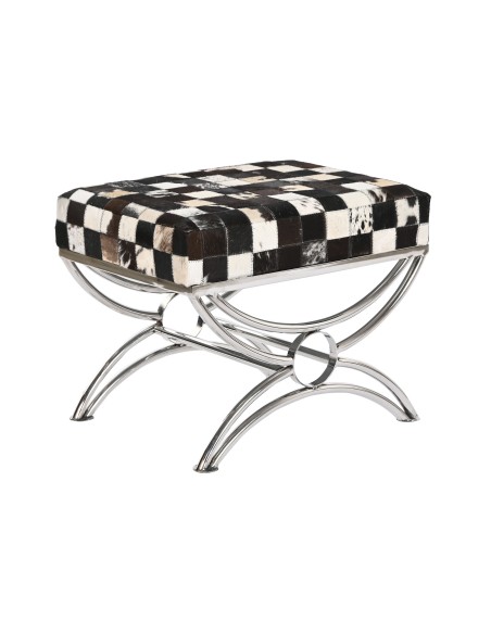 Descalzadora Acero y Piel Rombos