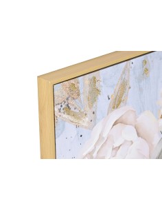 Cuadro flores lienzo