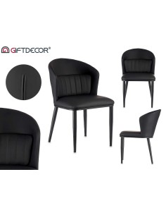Sillón con cojín Negro 2