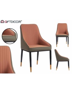 Silla de diseño Gris y Rosa 2