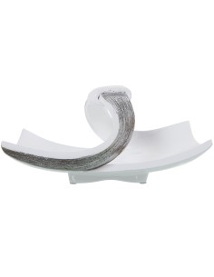 Centro blanco/plata