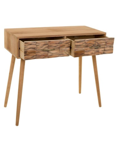 Consola Entrada madera 2 cajones
