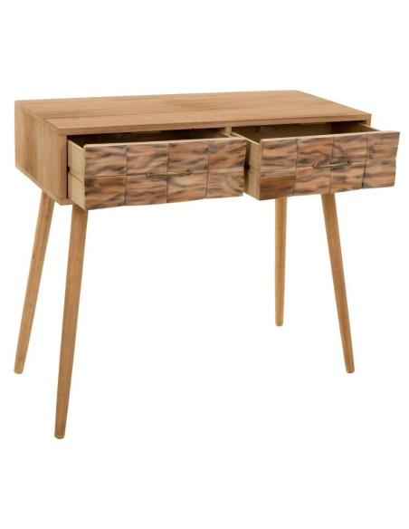 Consola Entrada madera 2 cajones