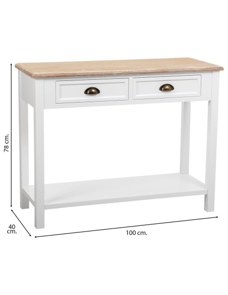 Mueble entrada blanco