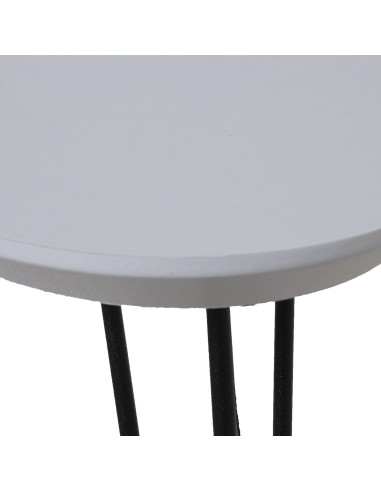 Juego de 2 mesas blancas