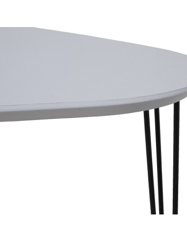 Juego de 2 mesas blancas