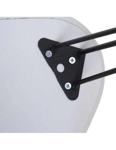 Juego de 2 mesas blancas