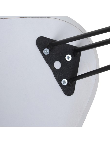 Juego de 2 mesas blancas