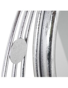 Espejo metal plata 2