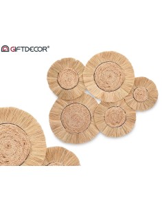 Decoración Pared Círculos de Fibra