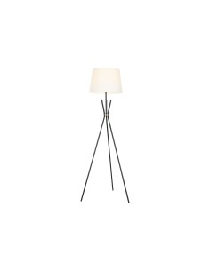 Lampara pie metal negra