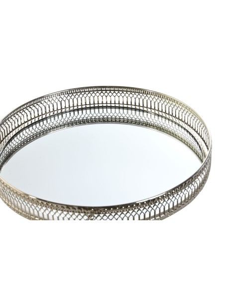 Bandeja metal plata de espejo