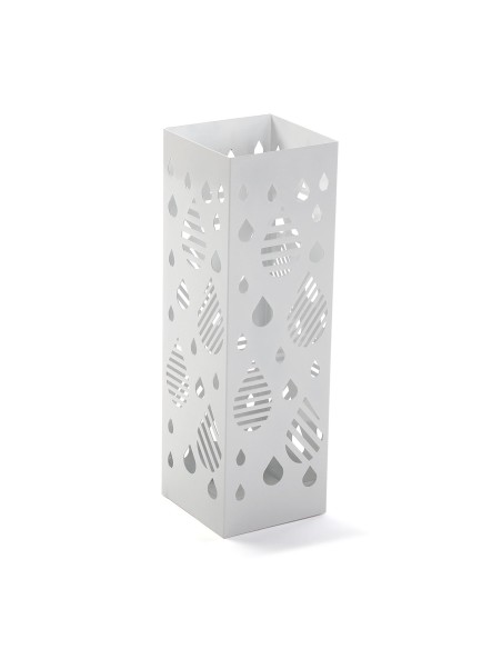 Paragüero de metal calado blanco Paragüero de metal calado blanco