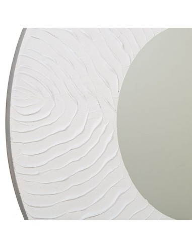 Espejo Blanco y Oro Madera