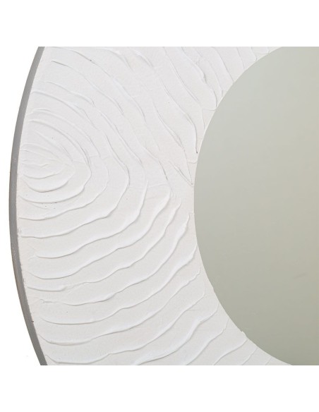 Espejo Blanco y Oro Madera