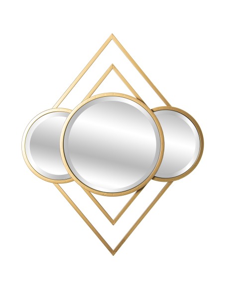 Espejo metal dorado diseño