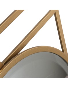 Espejo metal dorado diseño 2