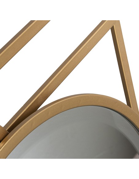 Espejo metal dorado diseño