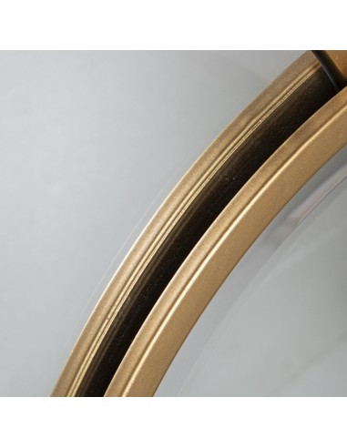 Espejo metal dorado diseño