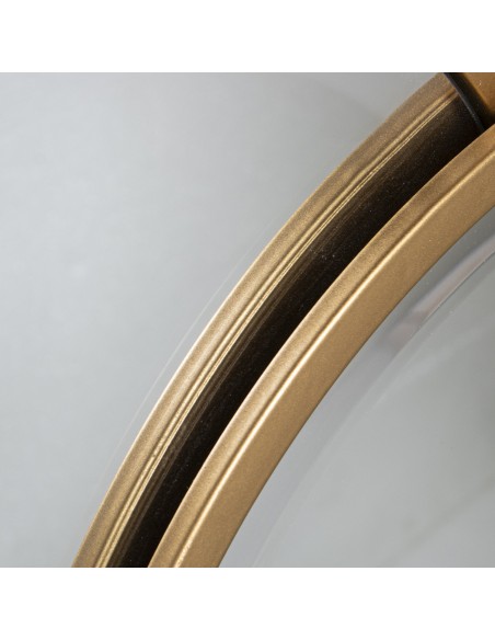 Espejo metal dorado diseño