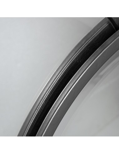 Espejo de metal en negro 80*65cm