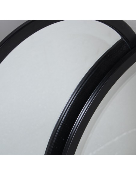 Espejo de metal en negro 80*65cm