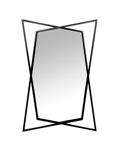 Espejo de metal en negro de 60*90cm
