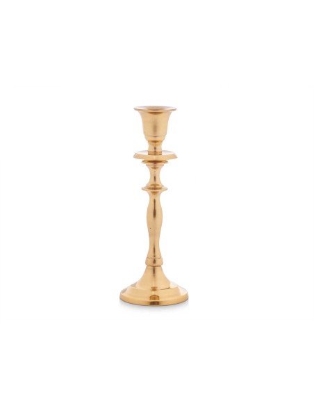 Candelabro de aluminio dorado 20cm