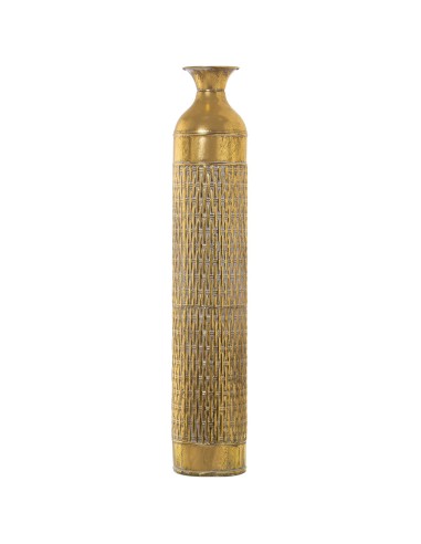Jarrón metal en dorado 89cm