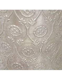 Jarrón metal plateado 76 cm 2