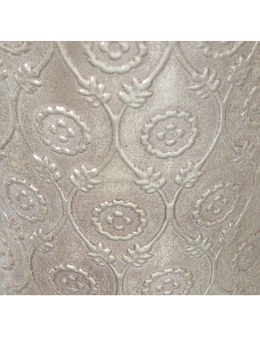 Jarrón metal plateado 76 cm