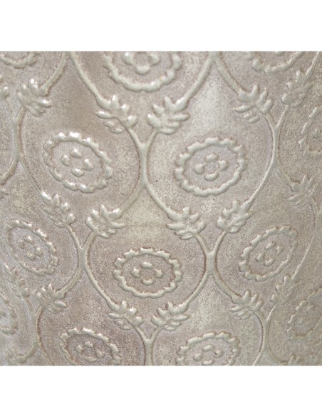 Jarrón metal plateado 76 cm