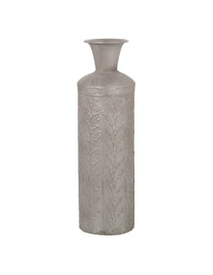 Jarrón metal plateado 46cm
