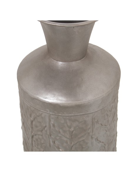 Jarrón metal plateado 46cm