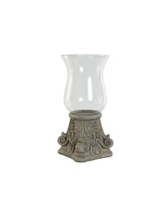 Porta vela Cemento y Cristal 58cm