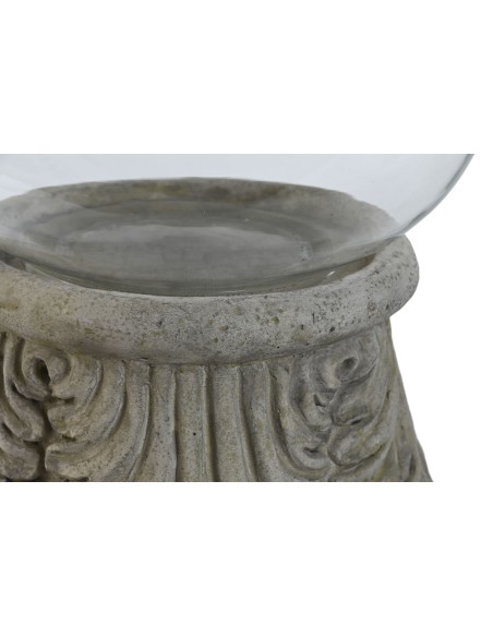 Porta vela Cemento y Cristal 58cm