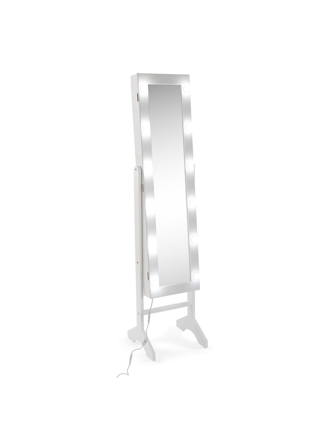 Espejo joyero blanco cristal 40*150-Deseos Detalles