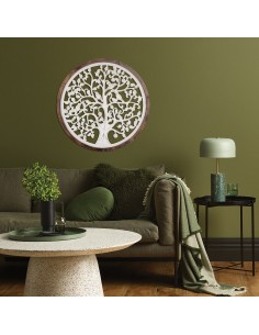 Árbol de madera tallada para pared 2
