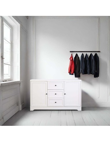 Aparador de madera 3 cajones y 2 puertas