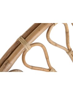 Cabecero de cama ratán diseño ganchos 2