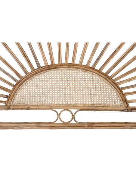 Cabecero de cama ratán diseño ganchos