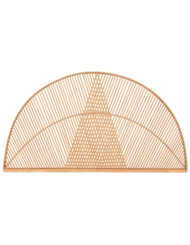 Cabecero de cama de cañas de bambú diseño líneas